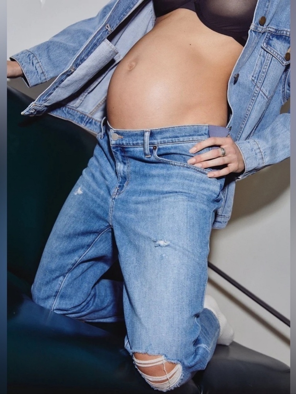 Hatch The Boyfriend Distressed Boyfriend Jeans